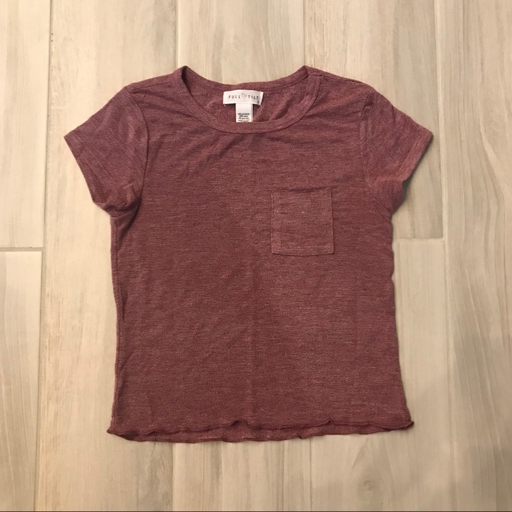 NWOT Full Tilt Crop in Dusty Rose